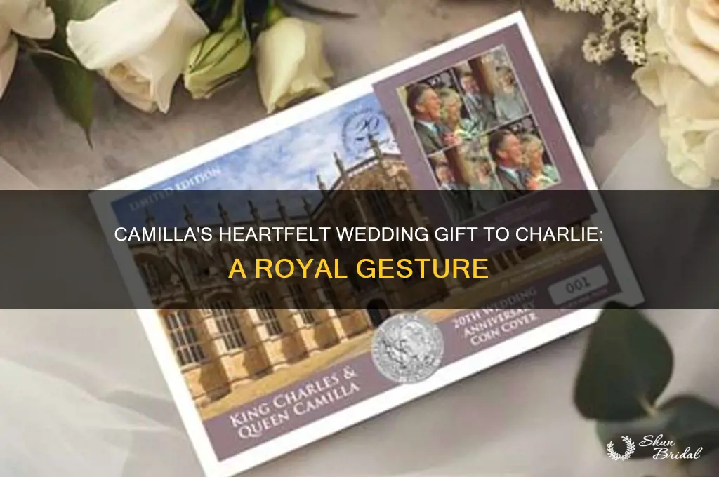 what did camilla give charlie for a wedding gift