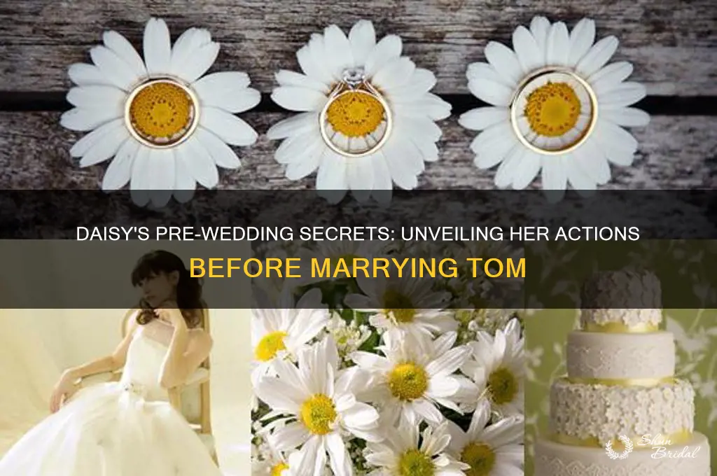 what did daisy do before her wedding ceremony to tom