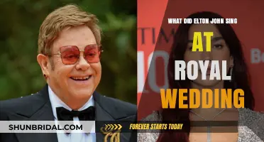 Elton John's Royal Wedding Performance: Songs and Highlights