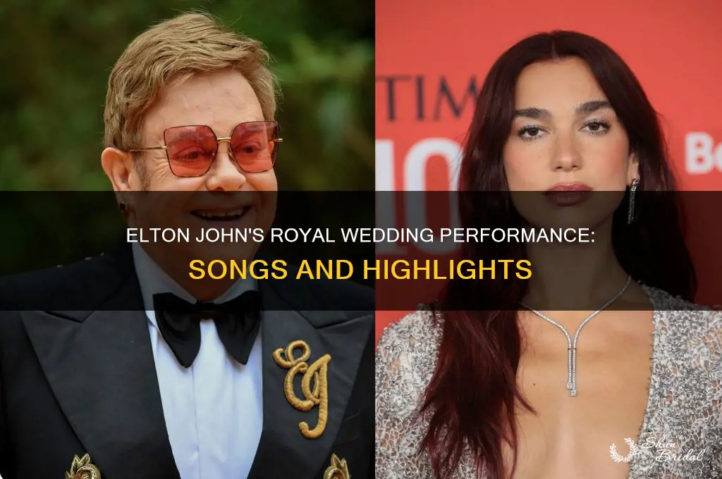 what did elton john sing at royal wedding