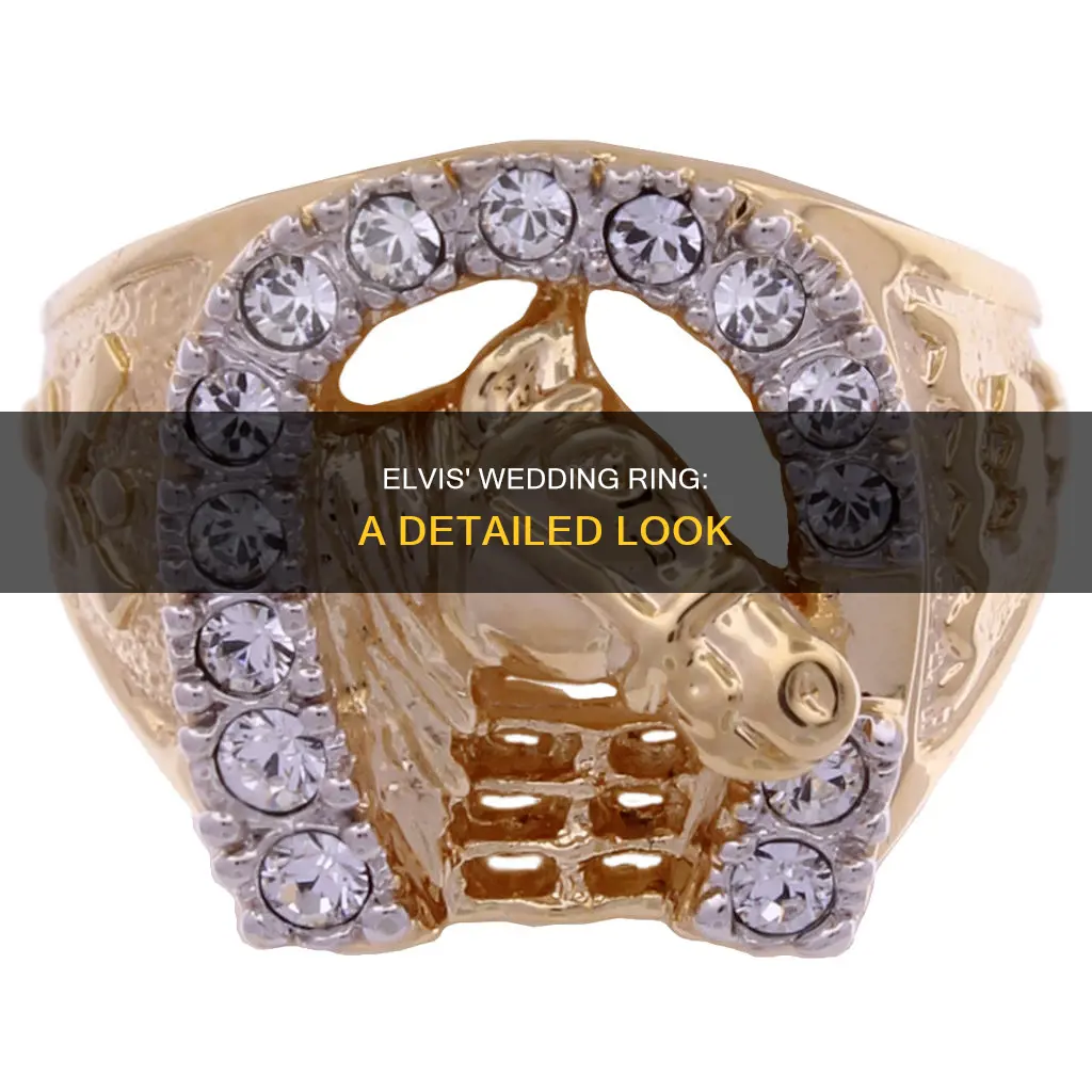 what did elvis wedding ring look like