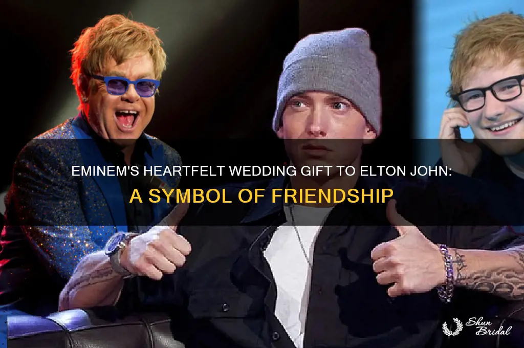 what did eminem buy elton john for his wedding