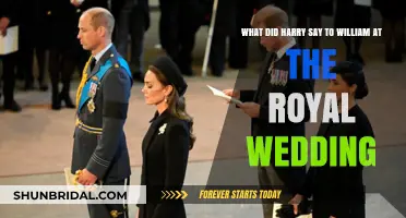 Harry's Heartfelt Words to William: Unveiling the Royal Wedding Whisper