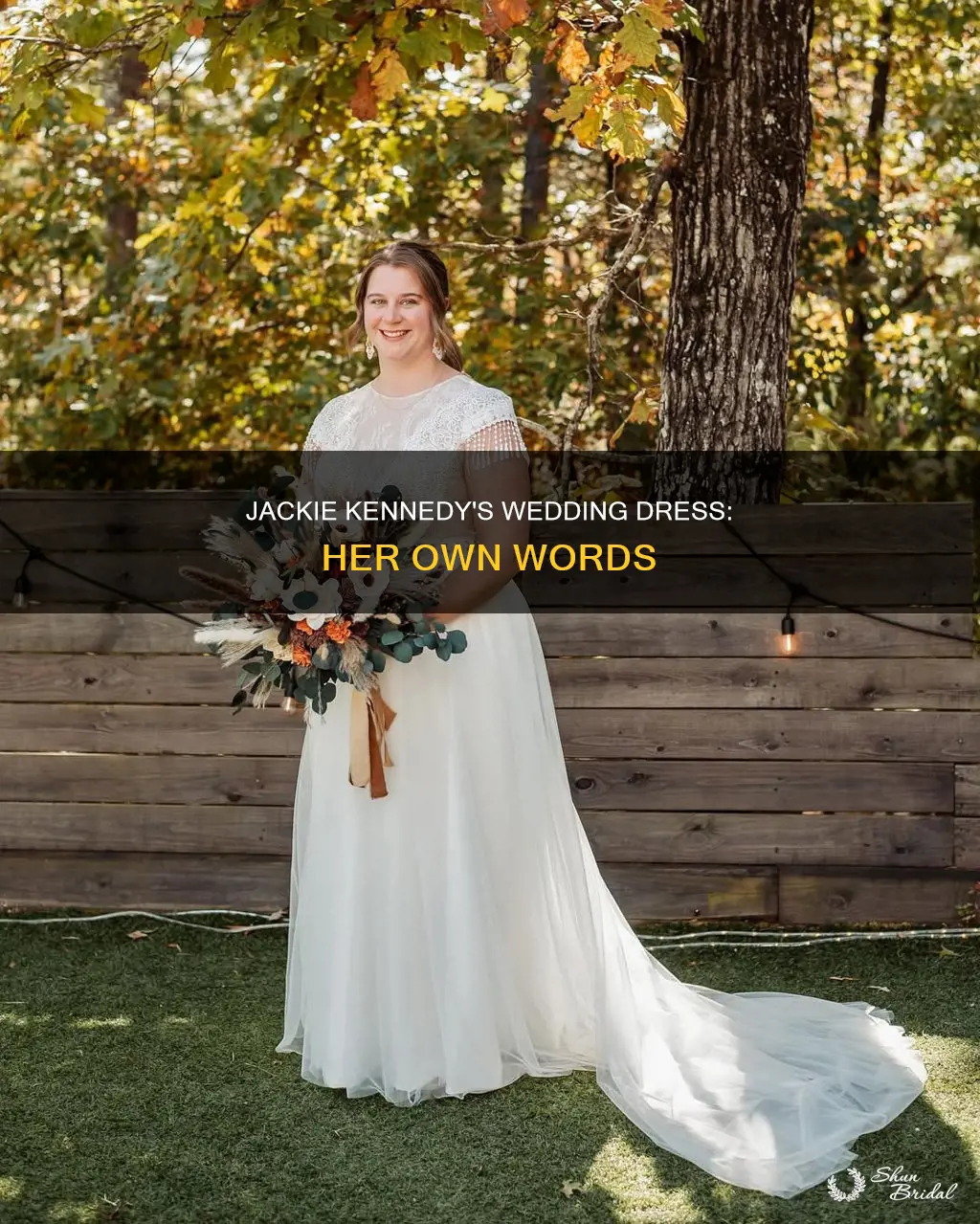 what did jackie kennedy say about her wedding dress