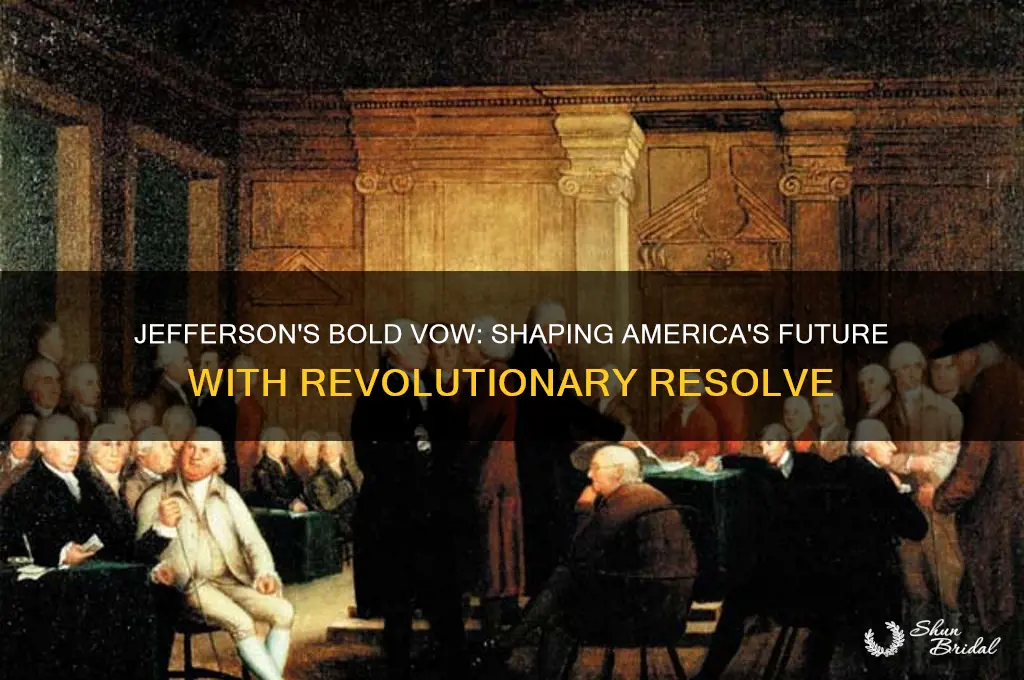 what did jefferson vow to do
