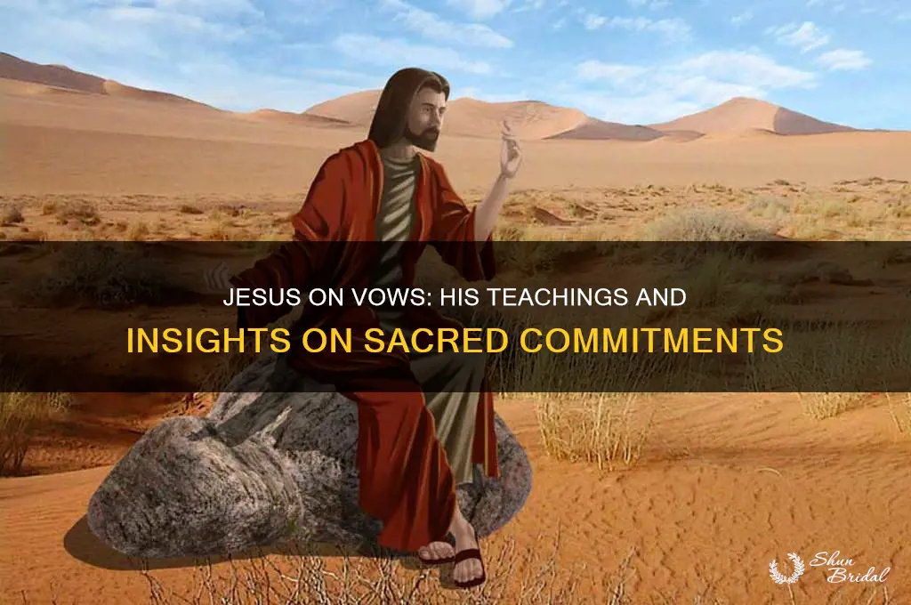 what did jesus say about vows