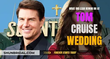 Leah Remini's Tom Cruise Wedding Antics Revealed