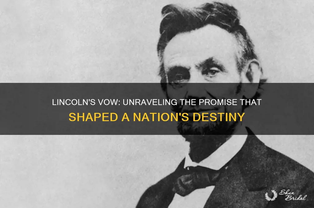 what did lincoln vow