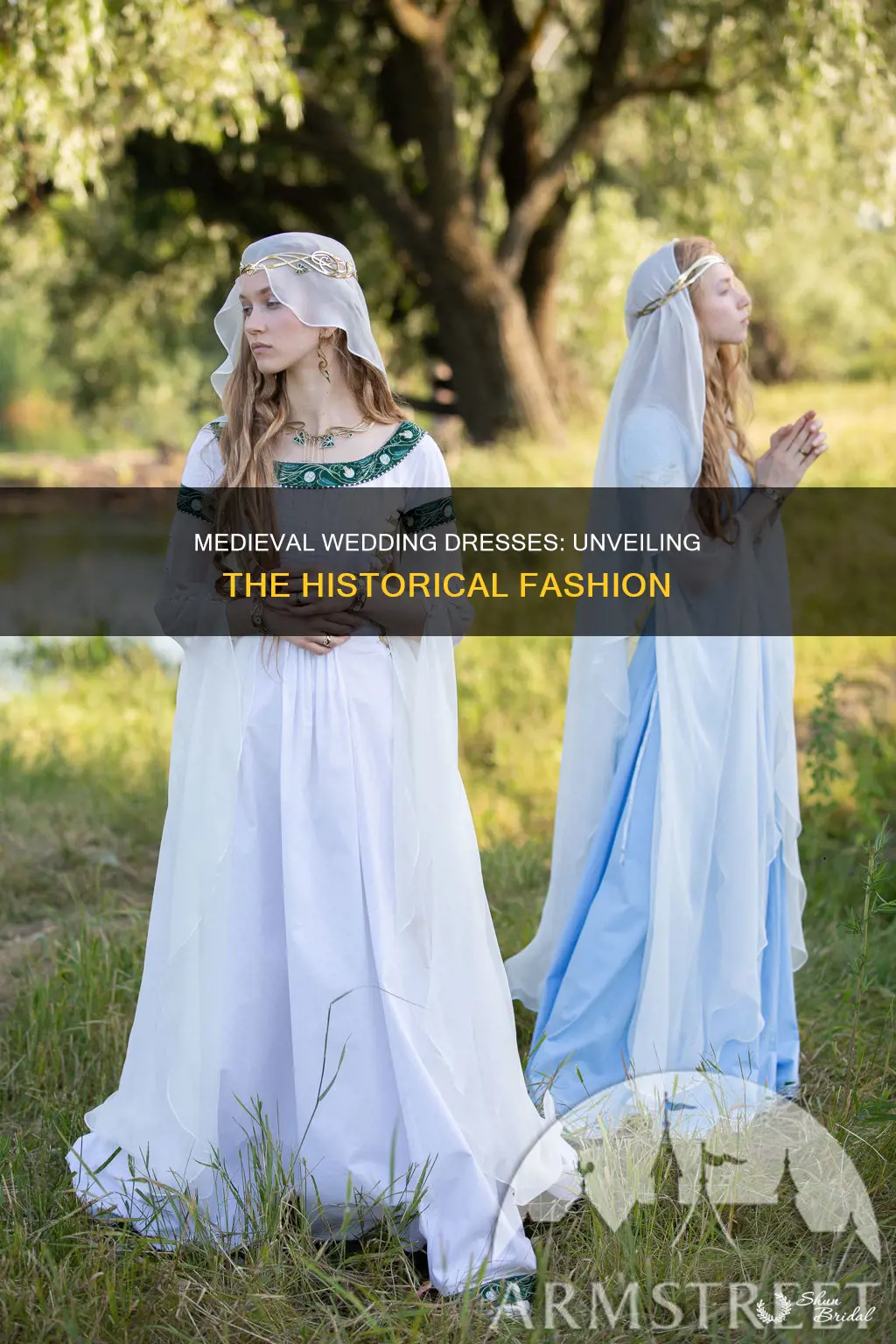 what did medieval wedding dresses look like