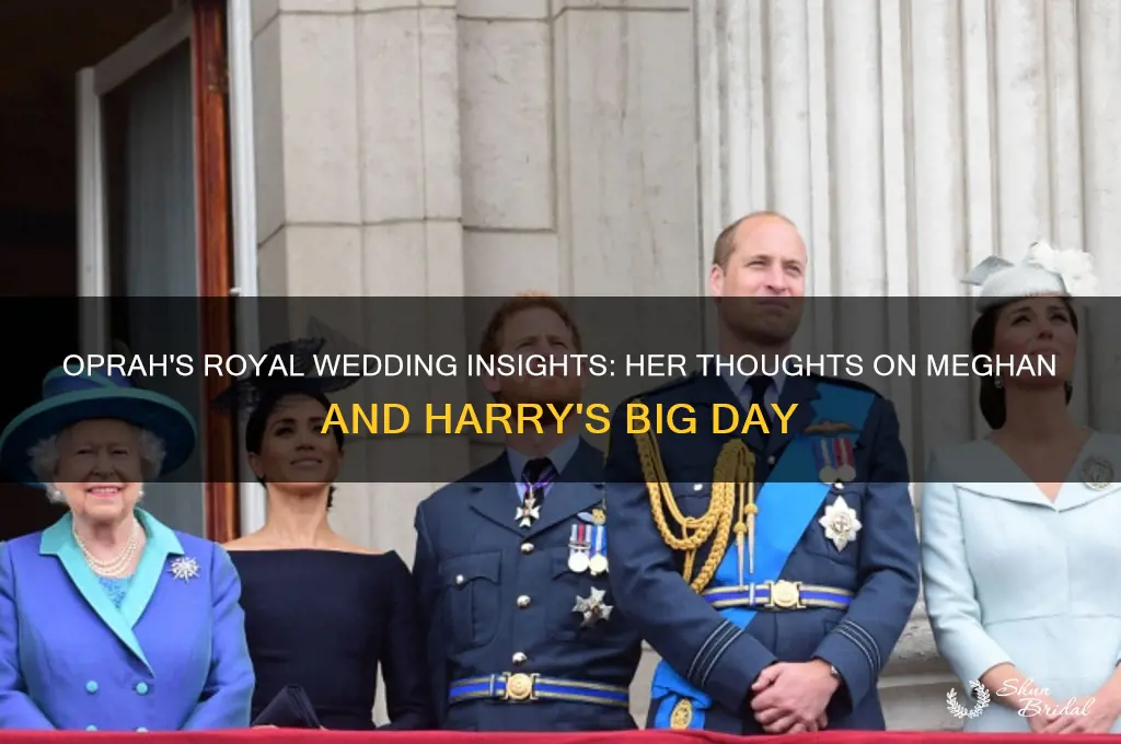 what did oprah think of royal wedding