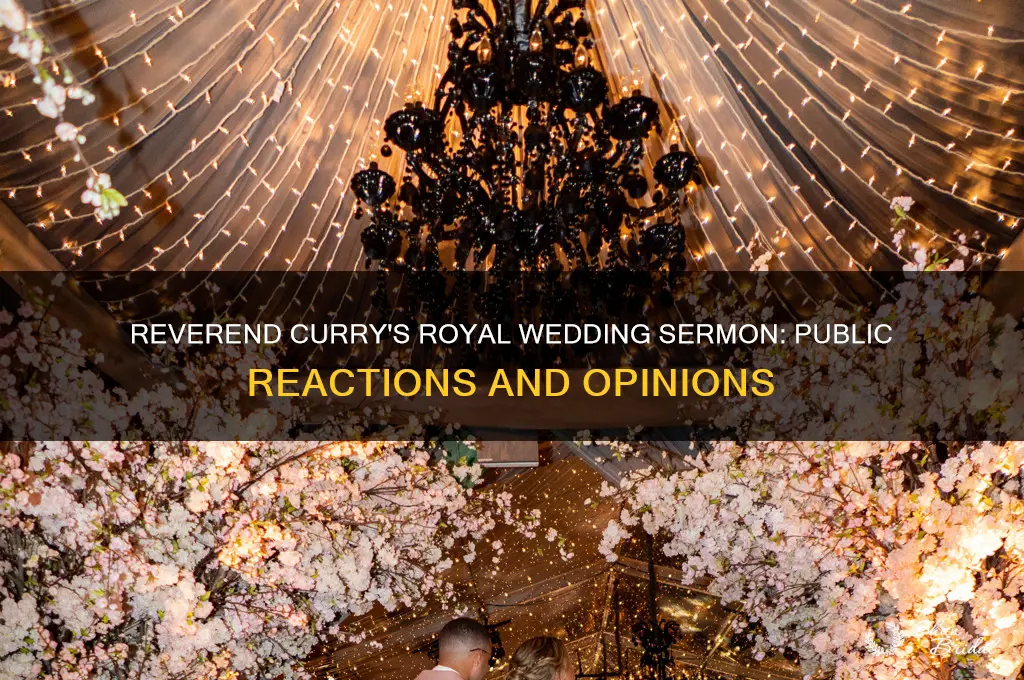 what did people think of reverend curry at markles wedding