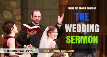 Mixed Reactions to the Wedding Sermon: Insights and Opinions