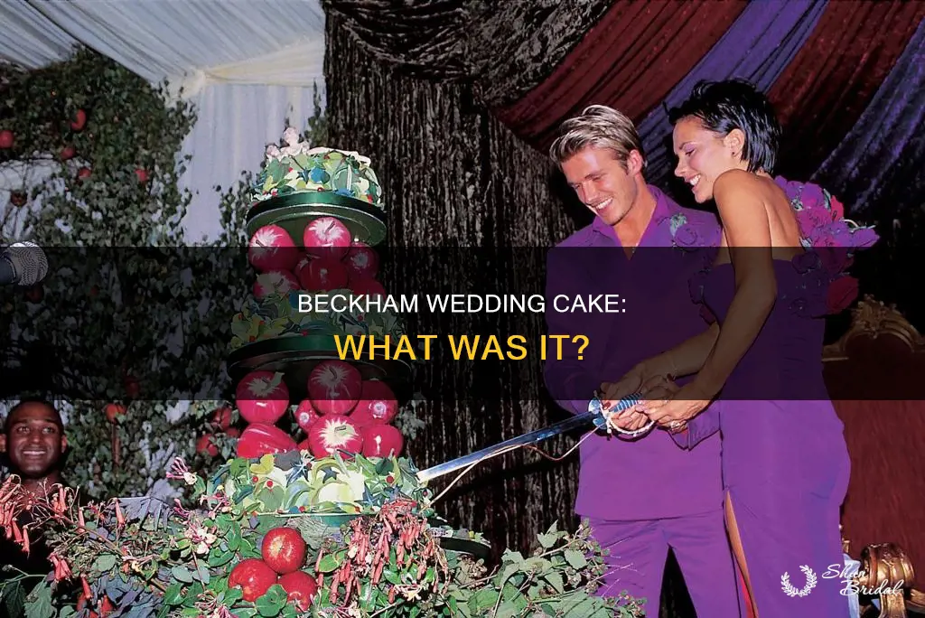 what did posh and becks have on their wedding cake