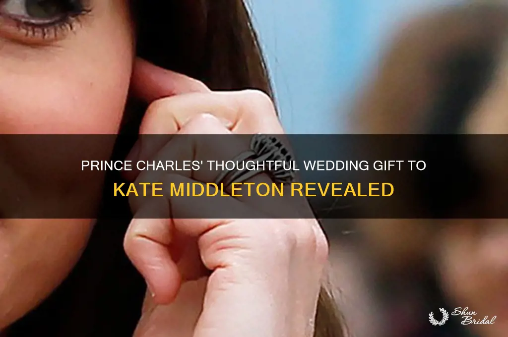 what did prince charles give kate as a wedding gift