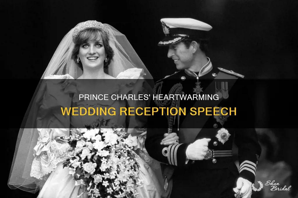 what did prince charles say at wedding reception
