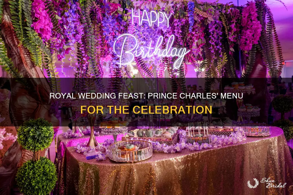 what did prince charles serve at the royal wedding party