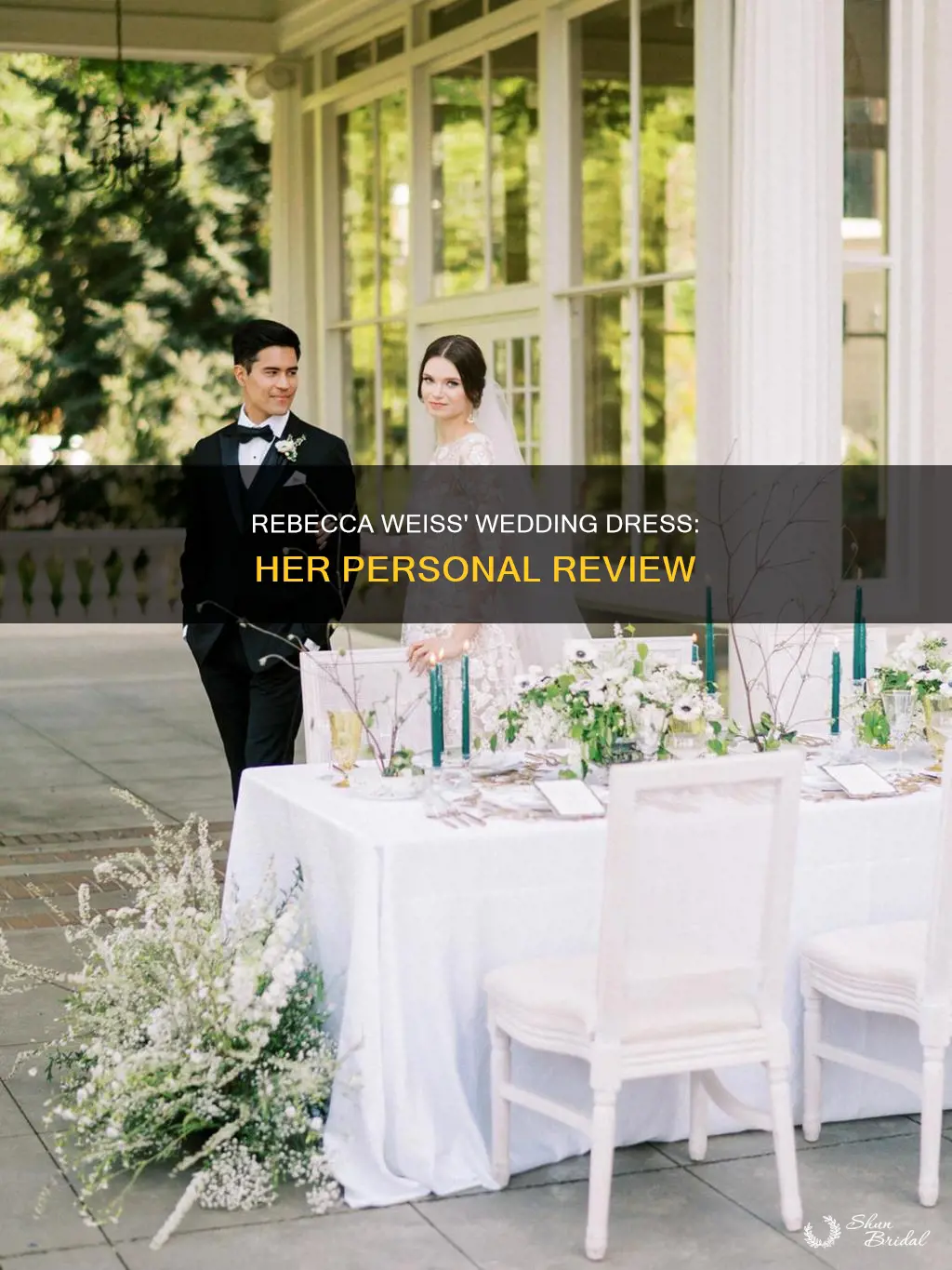 what did rebecca weiss say about her wedding dress