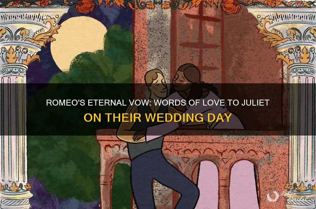 what did romeo say to juliet in his wedding vows