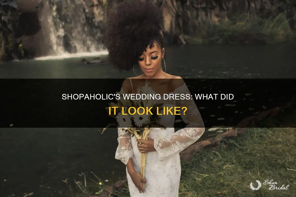 what did shopoholic book wedding dress look like
