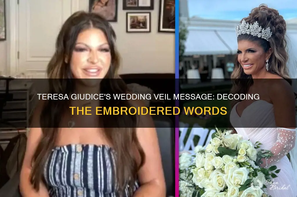 what did teresa giudice wedding veil say