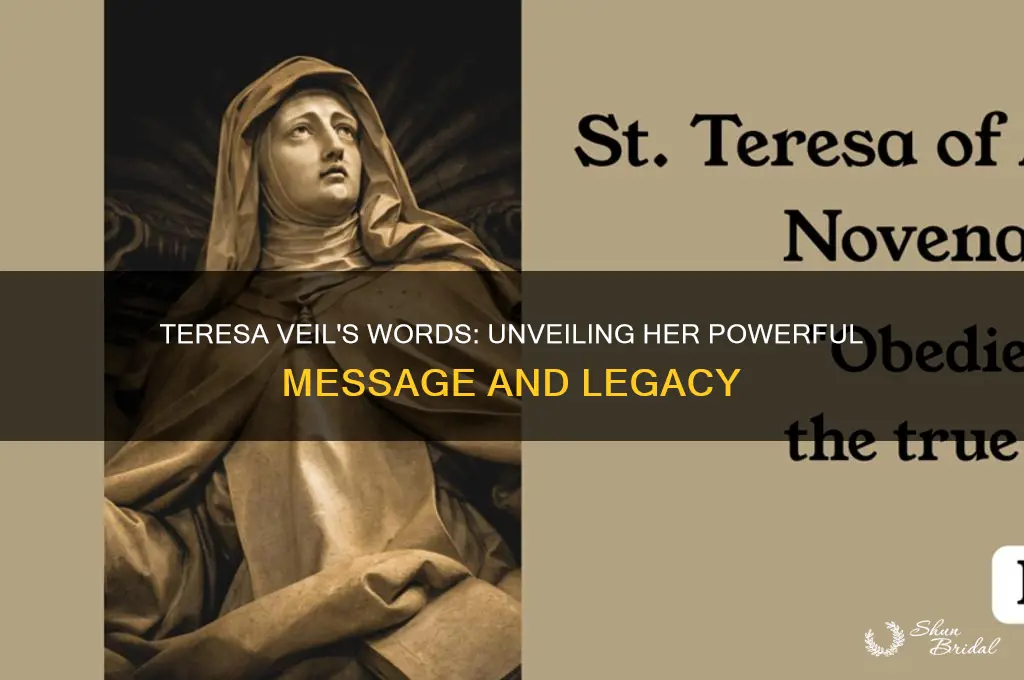 what did teresa veil say