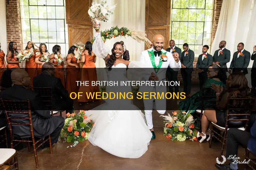 what did the british make of wedding sermon