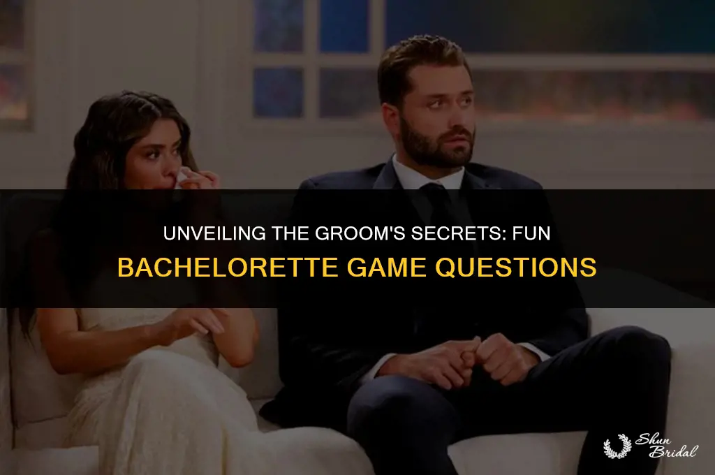what did the groom say bachelorette game questions