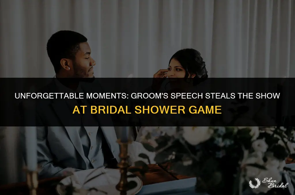 what did the groom say bridal shower game