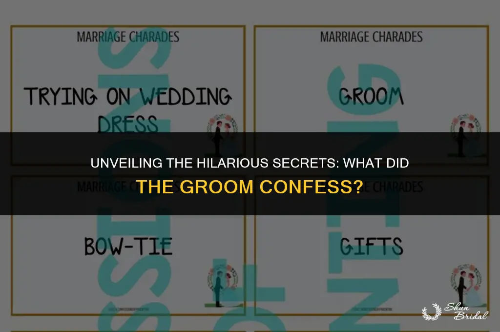 what did the groom say game