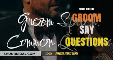 Unveiling the Groom's Speech: Insightful Questions and Answers