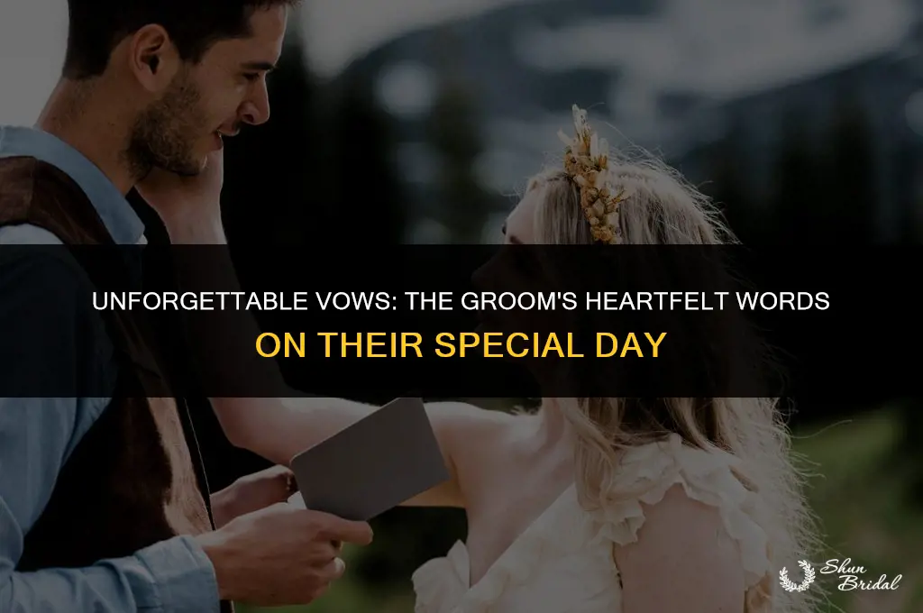 what did the groom say
