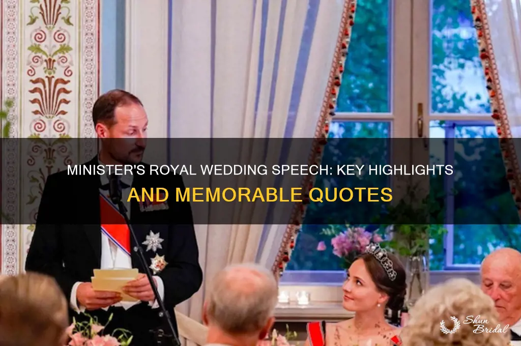 what did the minister say at the royal wedding
