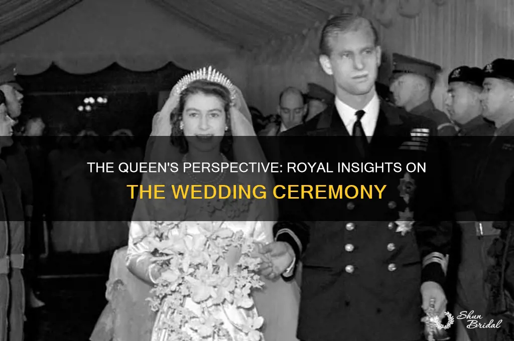 what did the queen think of the wedding ceremony