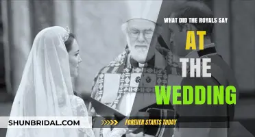 Royal Wedding Vows: Heartfelt Words Exchanged by the Royals