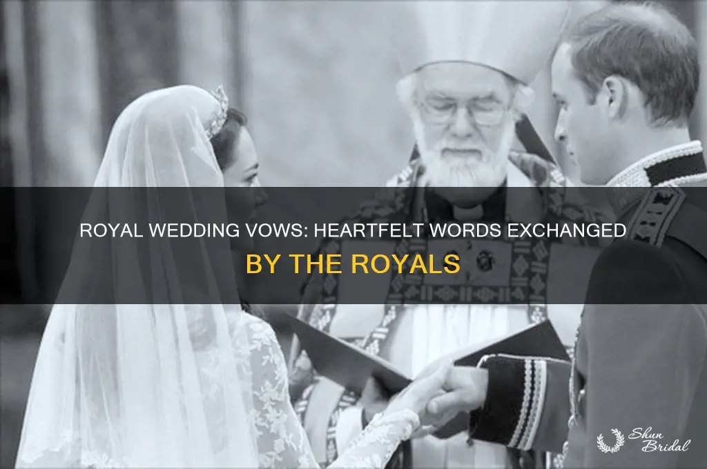 what did the royals say at the wedding