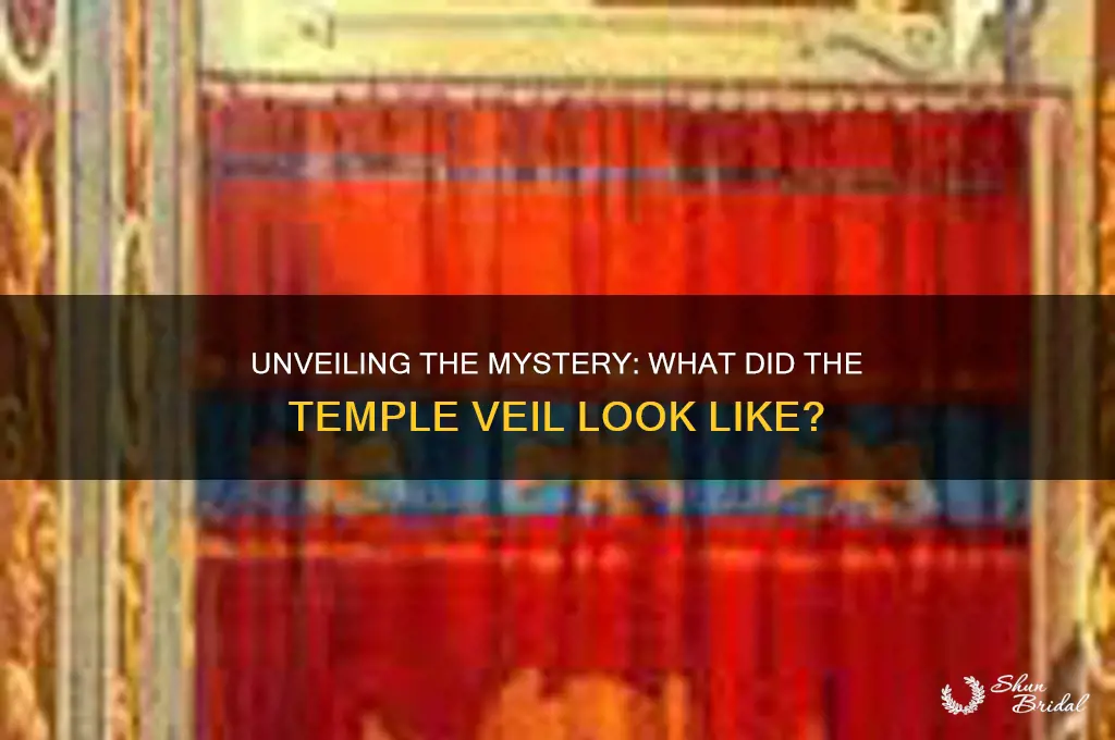 what did the temple veil look like