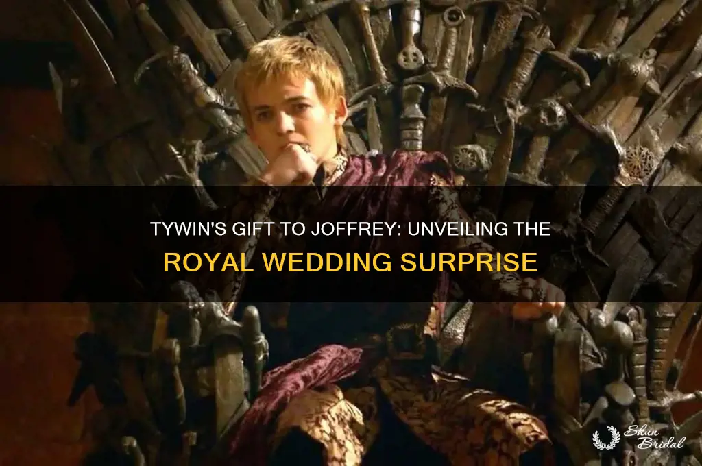 what did tywin give joffrey during the royal wedding