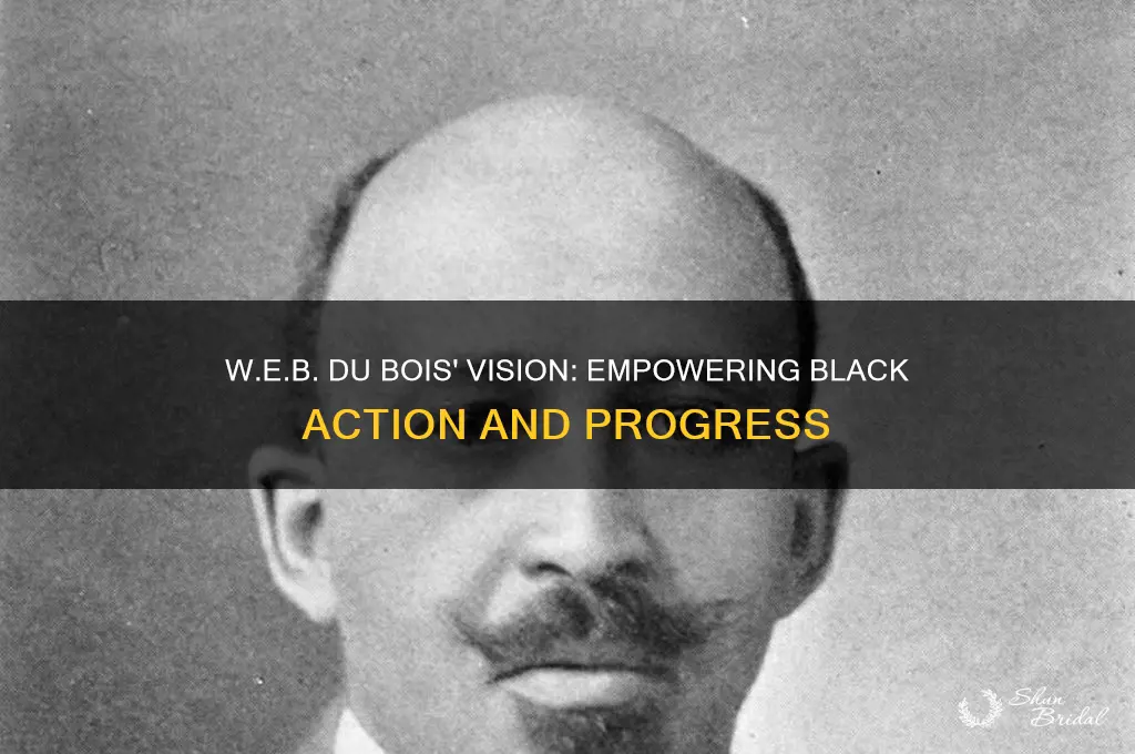 what did wed dubois want black people to do