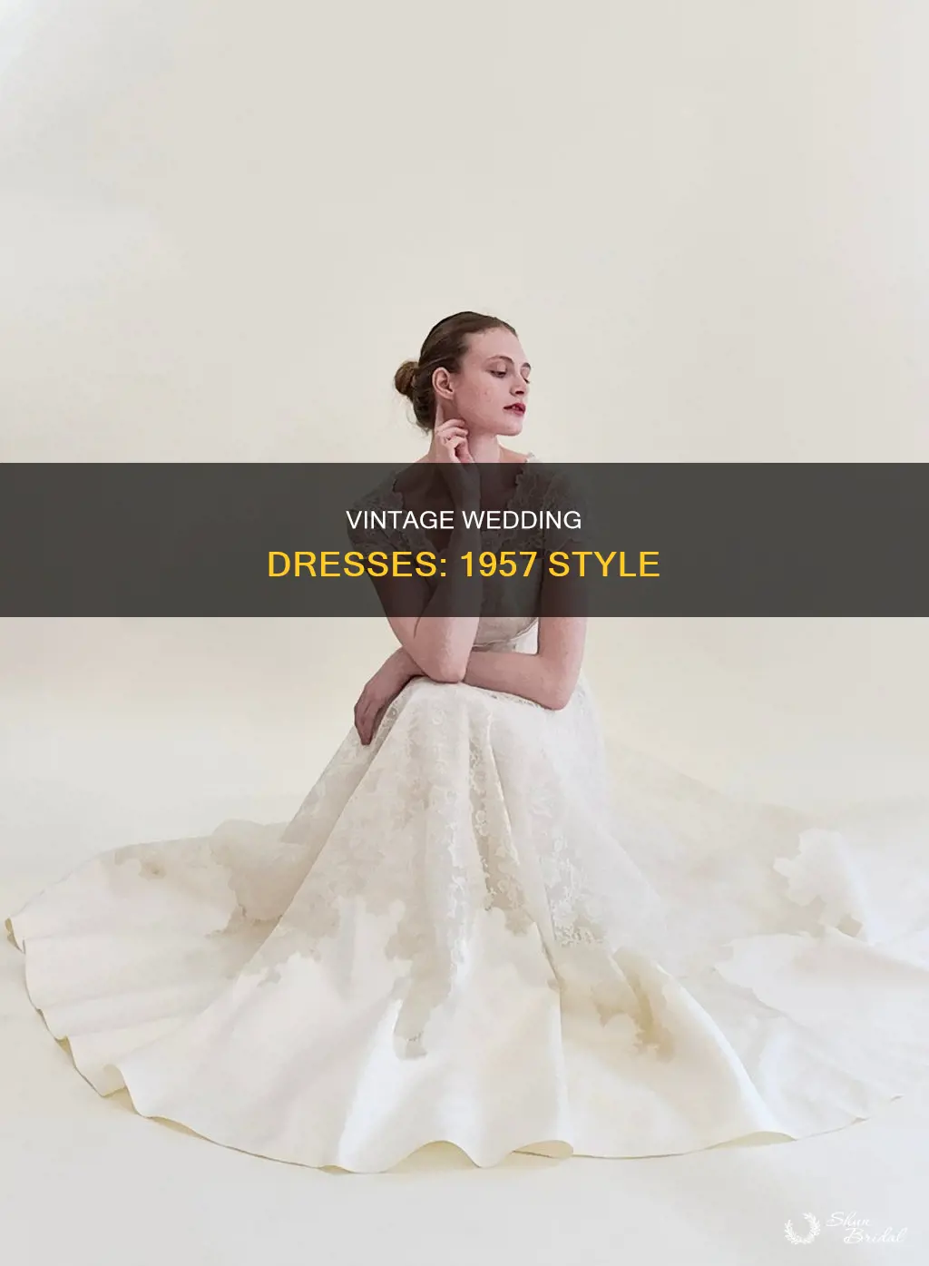 what did wedding dresses look like in 1957