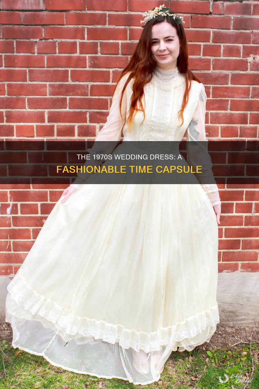 what did wedding dresses look like in the 1970s
