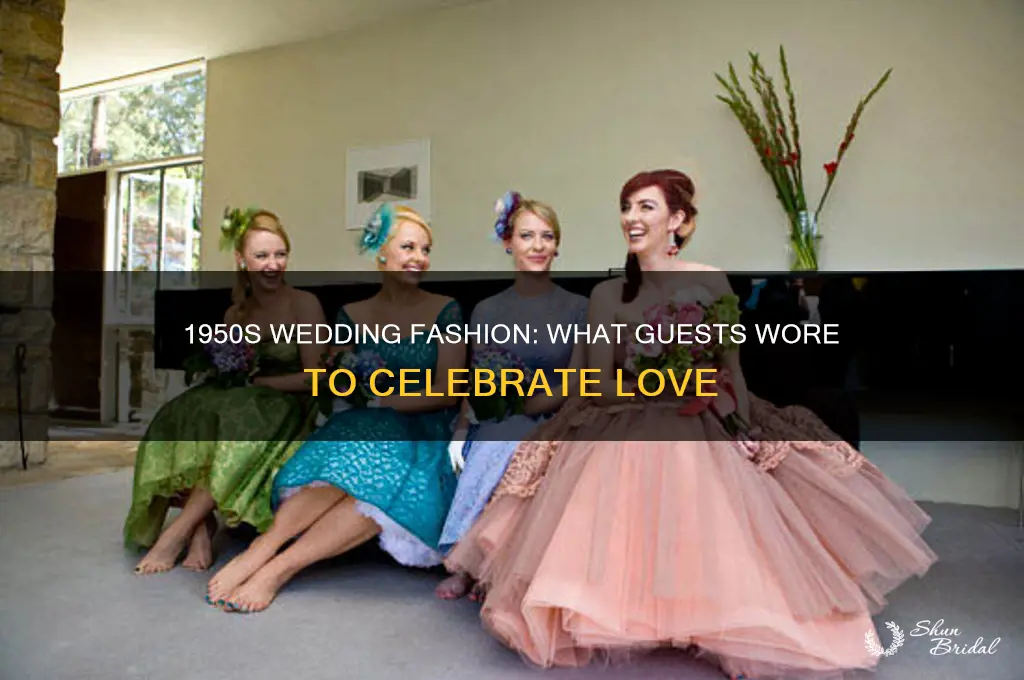 what did wedding guests where to weddings 50s