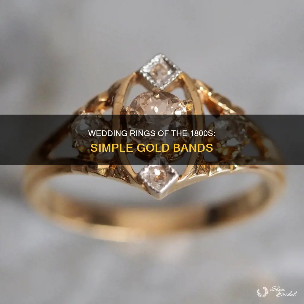 what did wedding rings look like in the 1800