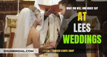Will & Grace's Wedding Words for Lee