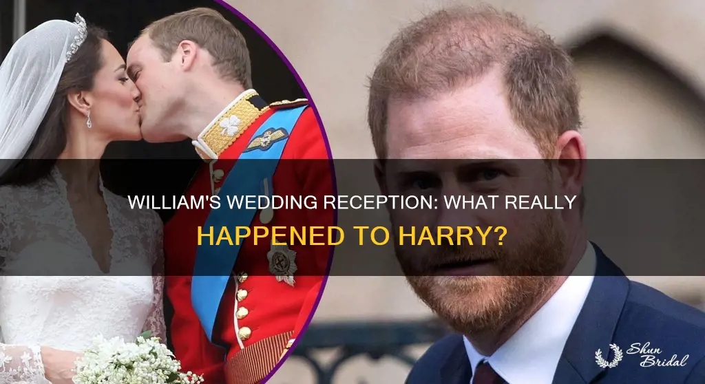 what did william do to harry at wedding reception