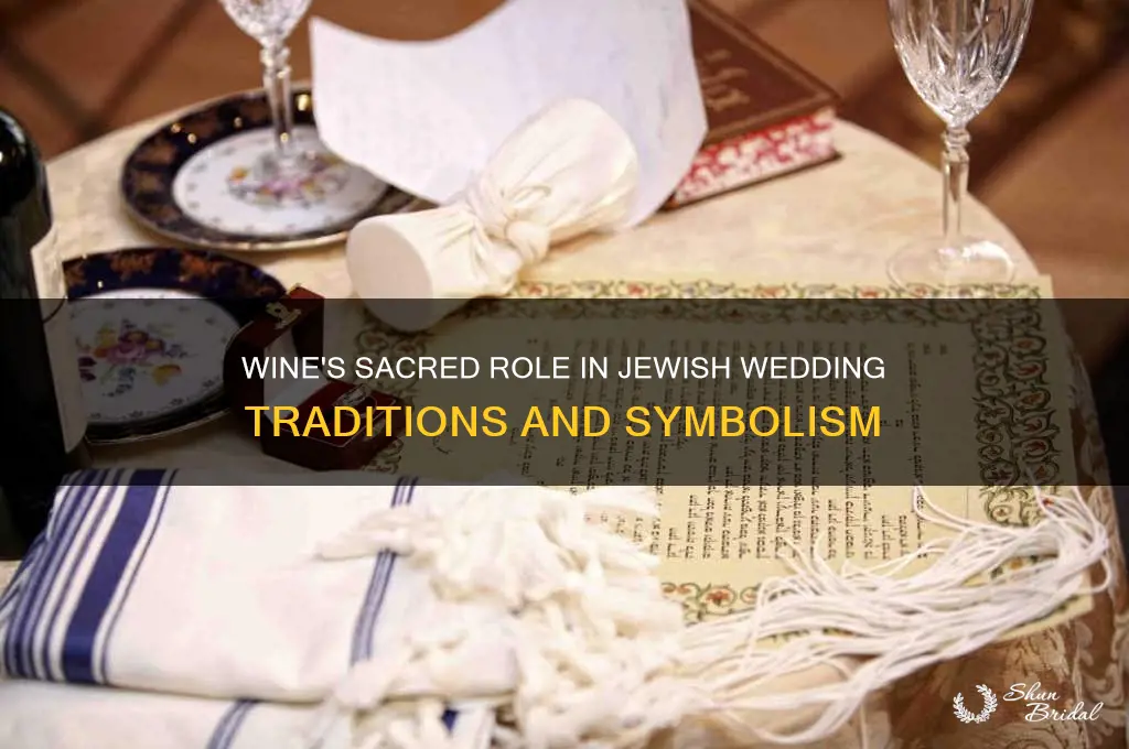 what did wine represent in jewish wedding ceremonies