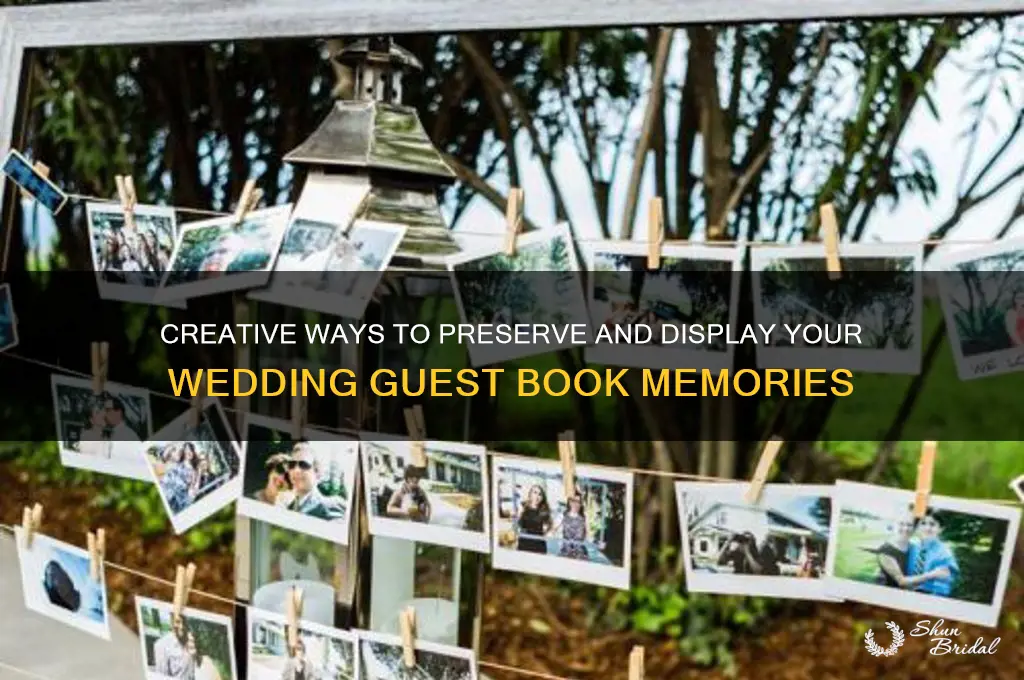 what did you do with your wedding guest book