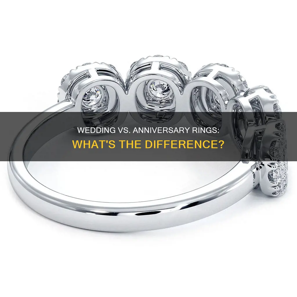 what difference from wedding ring and anniversary ring