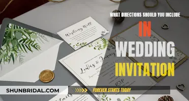 Wedding Invitation Directions: A Comprehensive Guide to Include