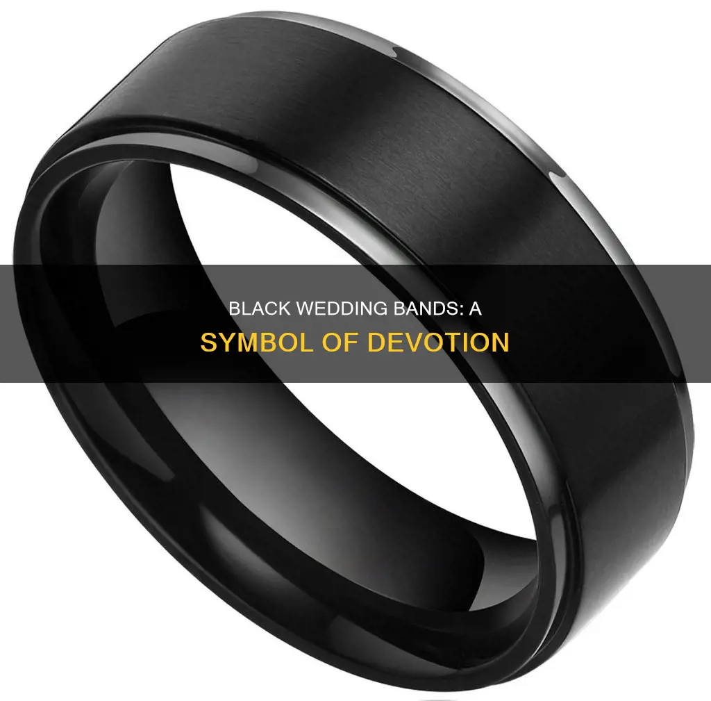 what do black wedding bands mean