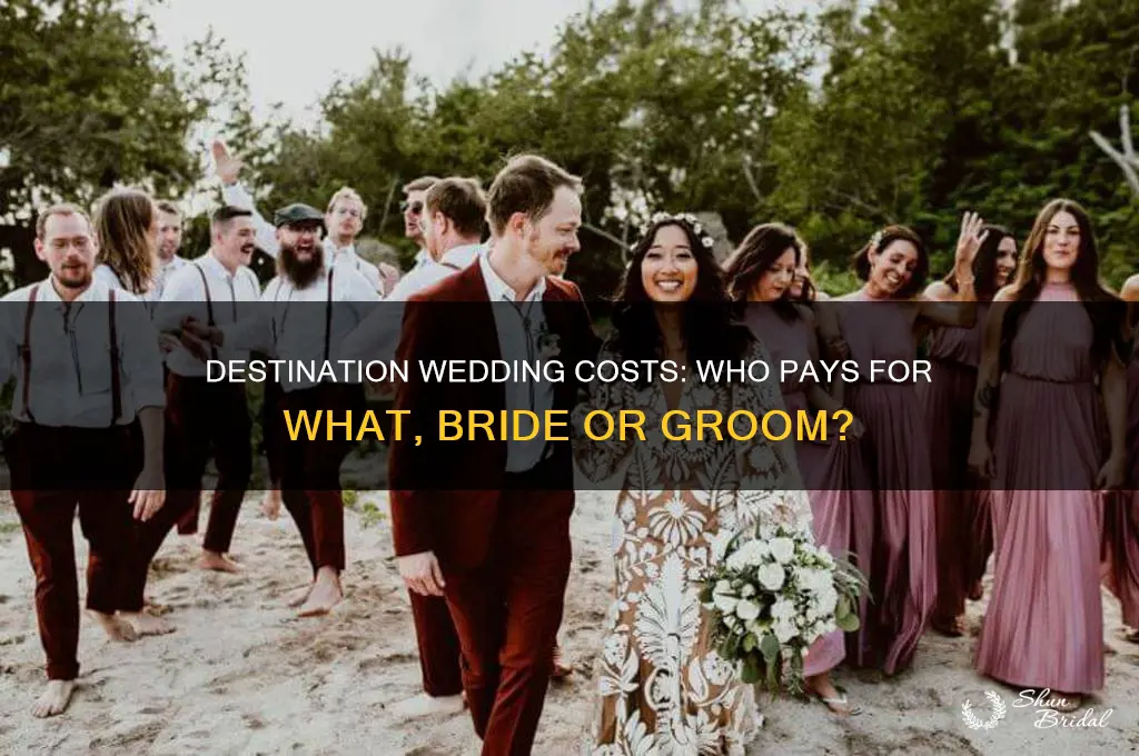 what do bride and groom pay for destination wedding
